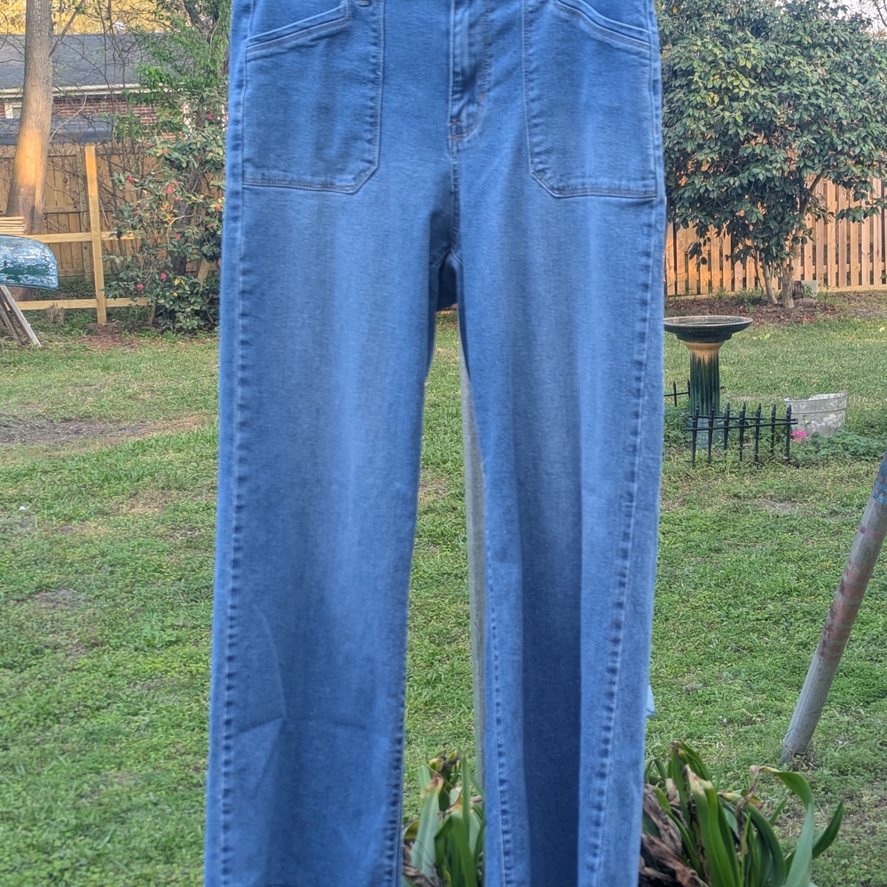 Wonderly Light Blue Wide Leg Jeans